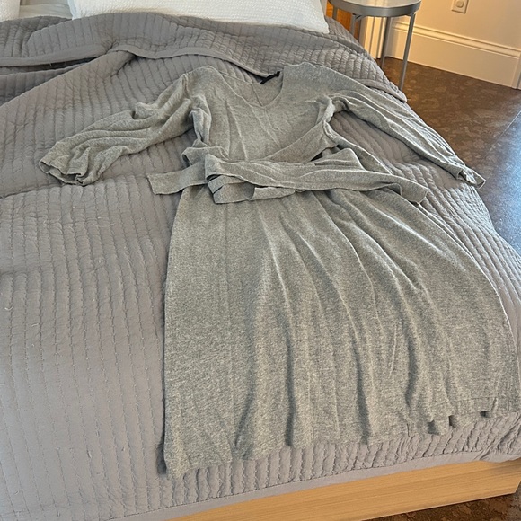 Jenni Kayne Dresses & Skirts - Jenni Kayne Heather Gray Knit Sweater Dress, Cashmere Wool Blend